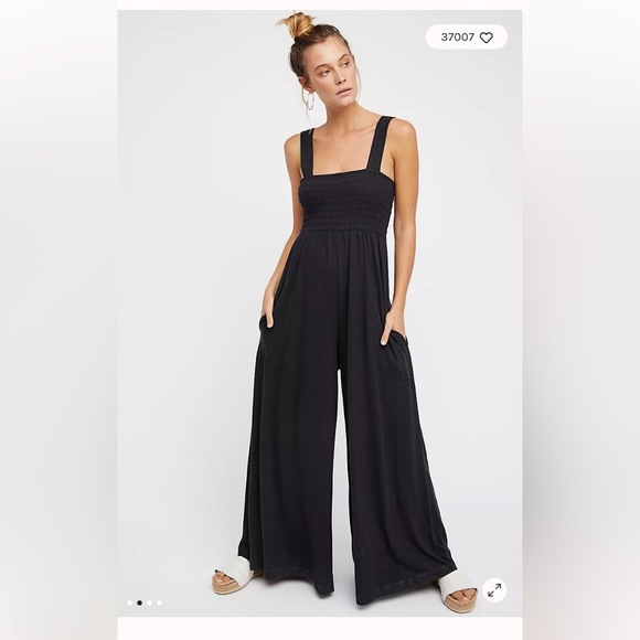Free People Black Homecoming Jumpsuit - Picture 1 of 5
